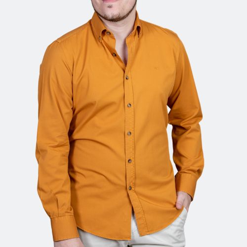 Camisa Naranja Mostaza hombre AW23