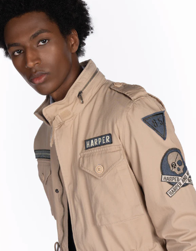 CHAQUETA MILITAR CAMEL