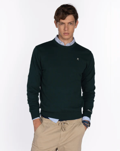 JERSEY ROUND NECK GREEN BOTTLE